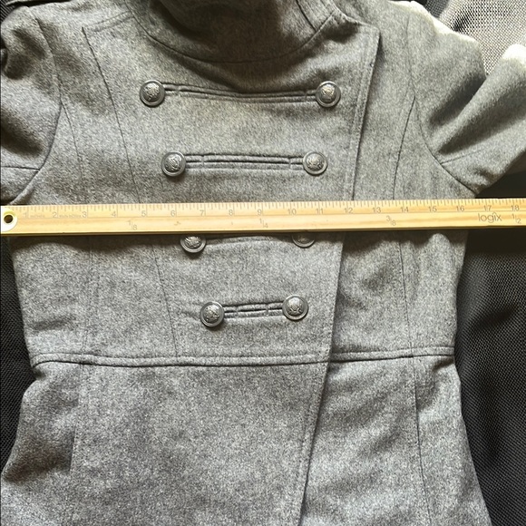 Zara Basic Double-Breasted Coat - Picture 15 of 16